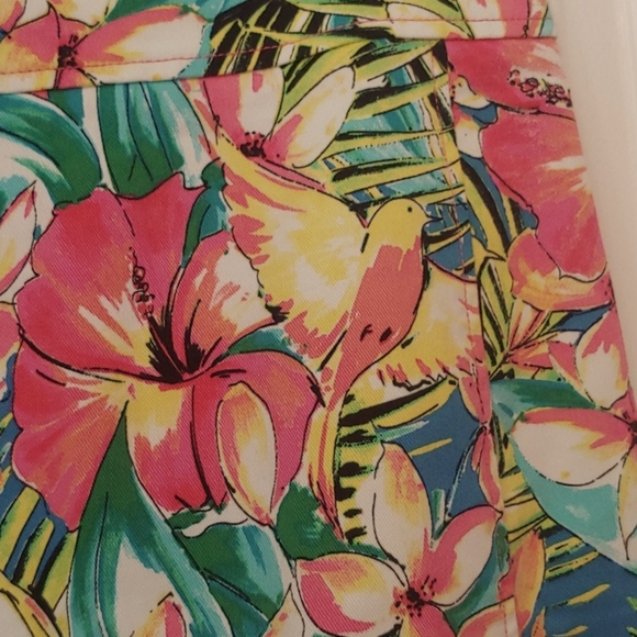 LOFT Ann Taylor Tropical Floral  Pencil Skirt.  00 petite. 🌺 - Picture 6 of 13